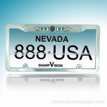 License Plate Rearview Car Camera with 150° Super Wide Angle and Super Low Illumination